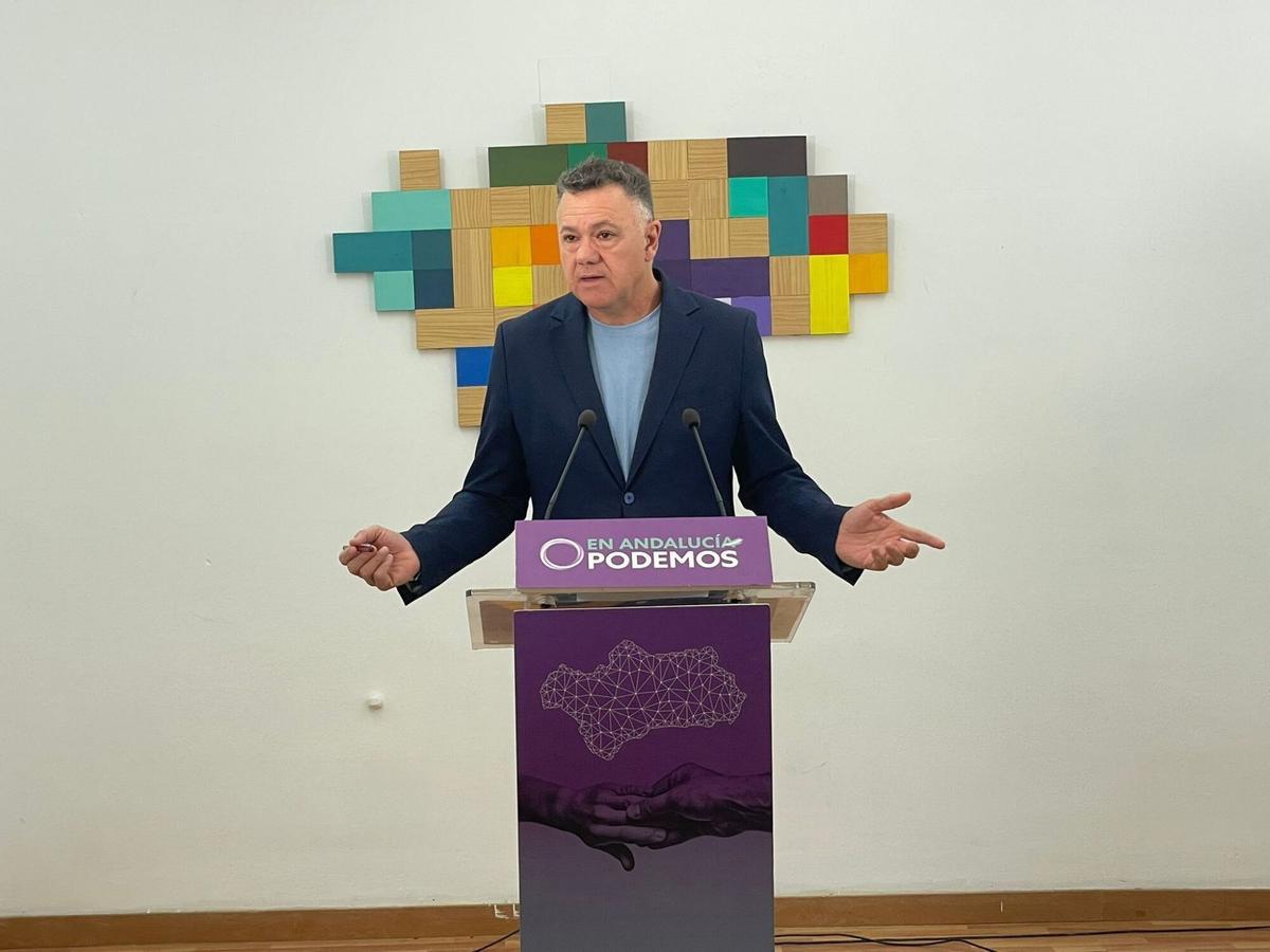El candidato de Podemos Andalucía a la presidencia de la Junta, Juan Antonio Delgado.