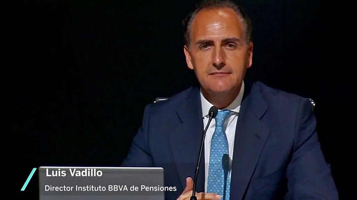 Luis Vadillo, director del Instituto BBVA de pensiones. | Foto cedida a Lne