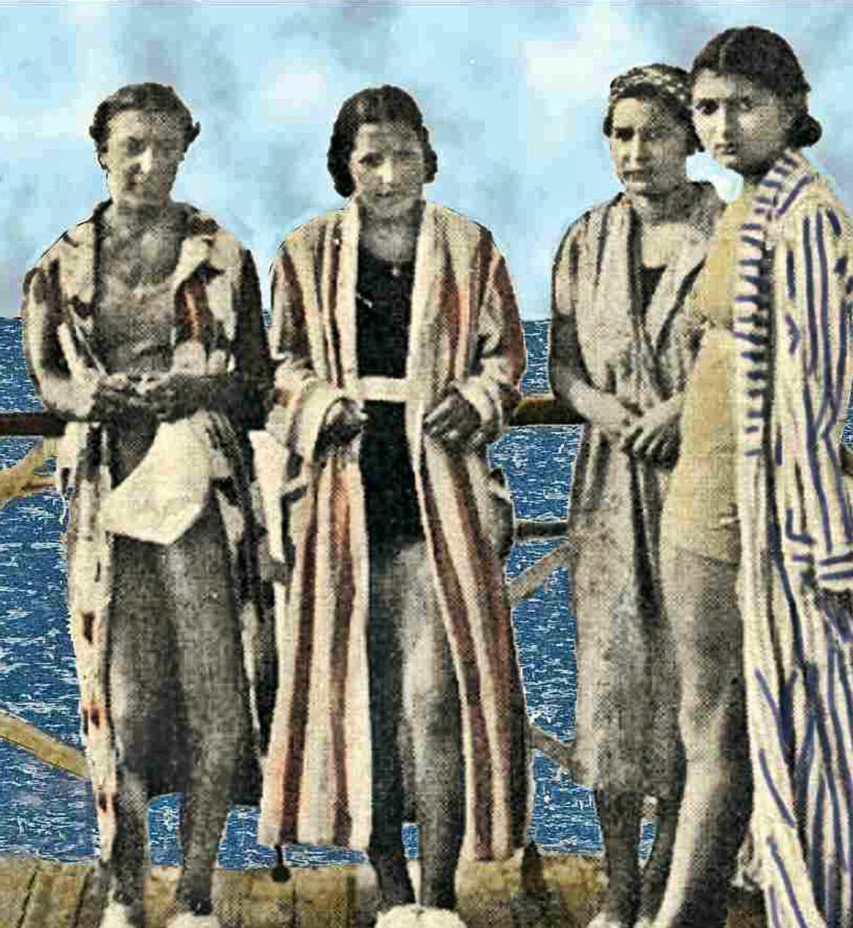 Johnny Weissmuller e a galega Emilia Docet contribuiron a popularizar a natación. | // ARQUIVO DO AUTOR