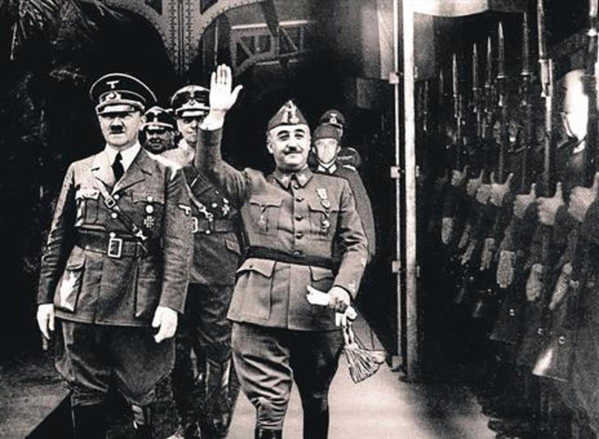 Hitler y Franco en Hendaya, en octubre de 1940.