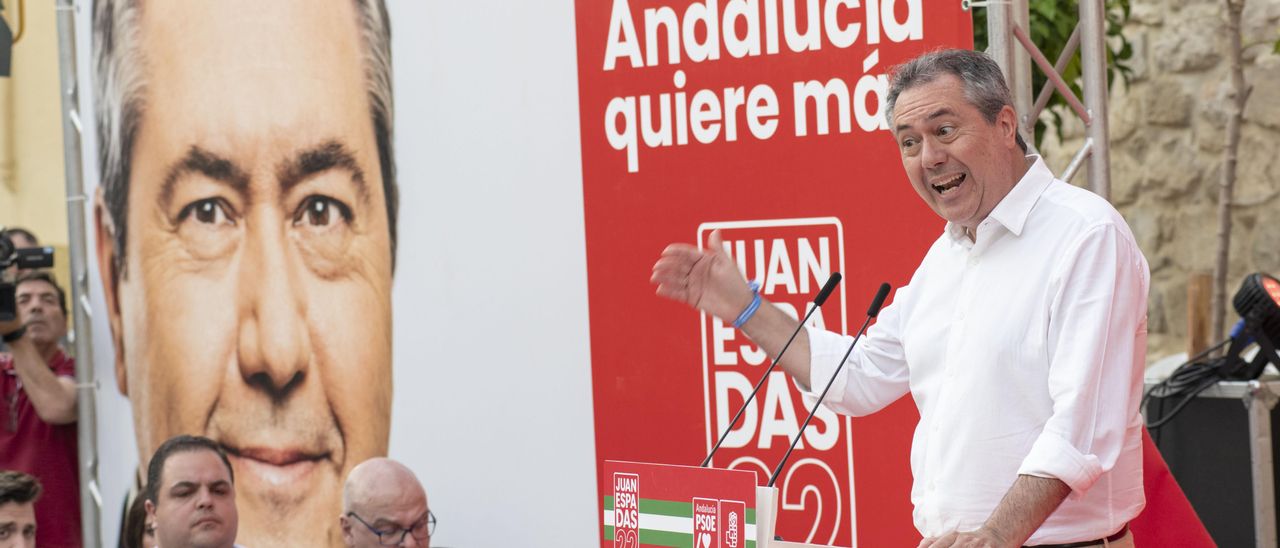 Juan Espadas en su acto de Jaén.