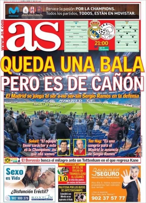 Portada AS martes 5 de marzo de 2019