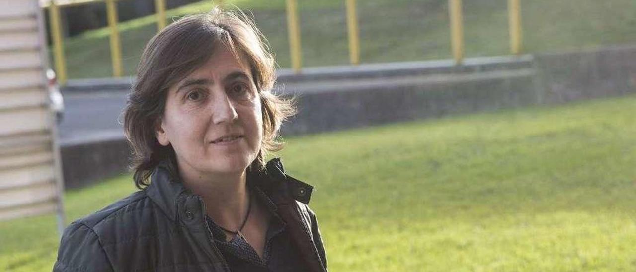 La profesora Marta Rodríguez Fouz, en la Facultad de Derecho.