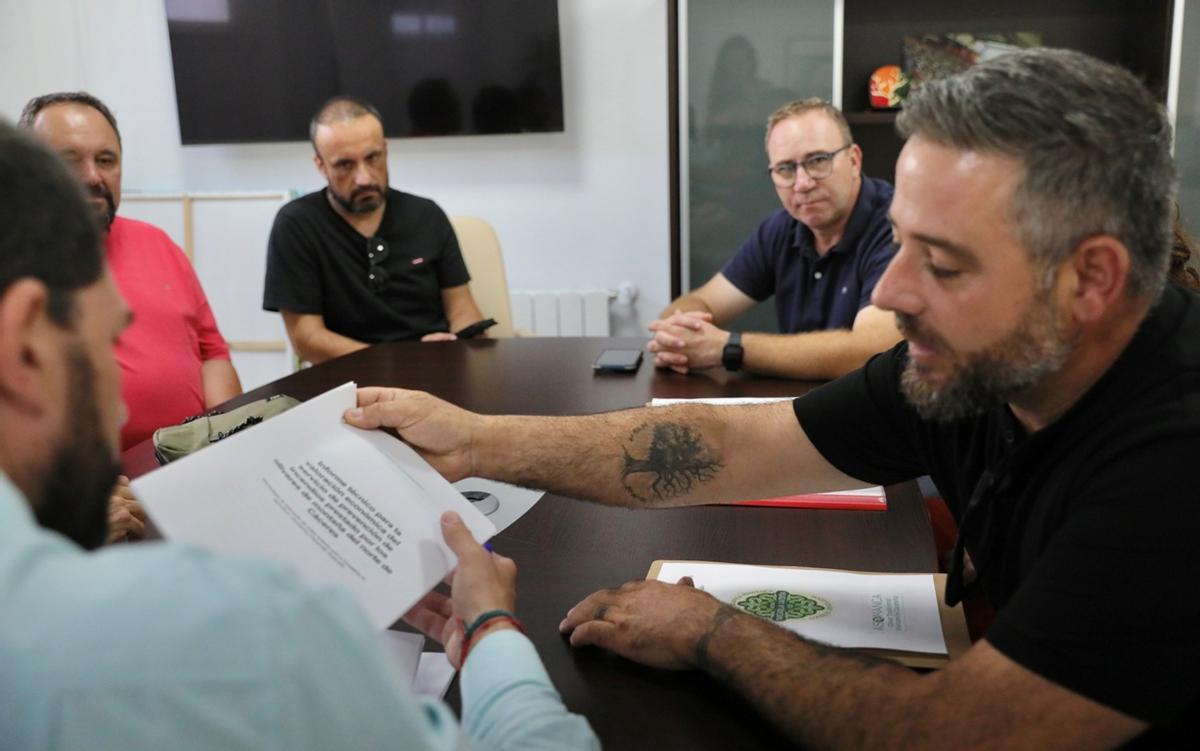 Otra imagen de la reunión facilitada por el PSOE.