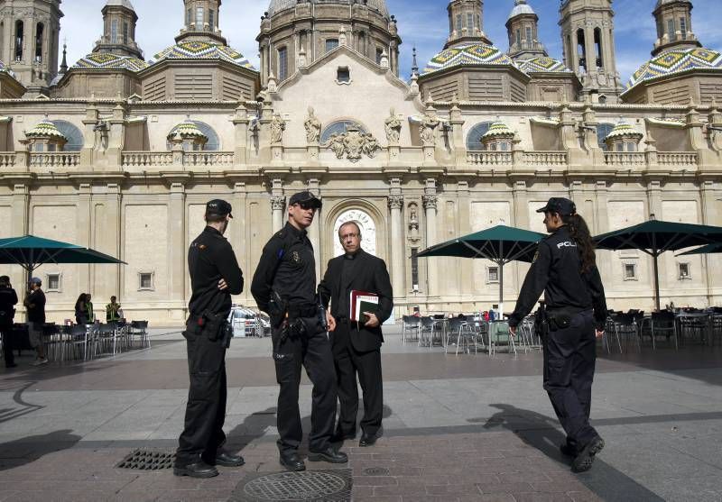 Fotogalería: Explosión en el interior de la basílica del Pilar