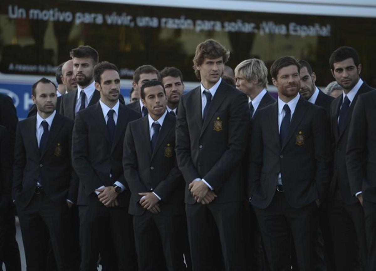 LLEGADA DE LA SELECCIÓN ESPAÑOLA