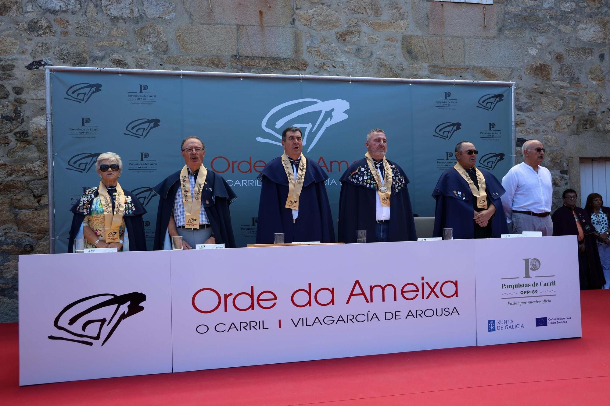 Un momento del XVII Capítulo da Orde da Ameixa de Carril.