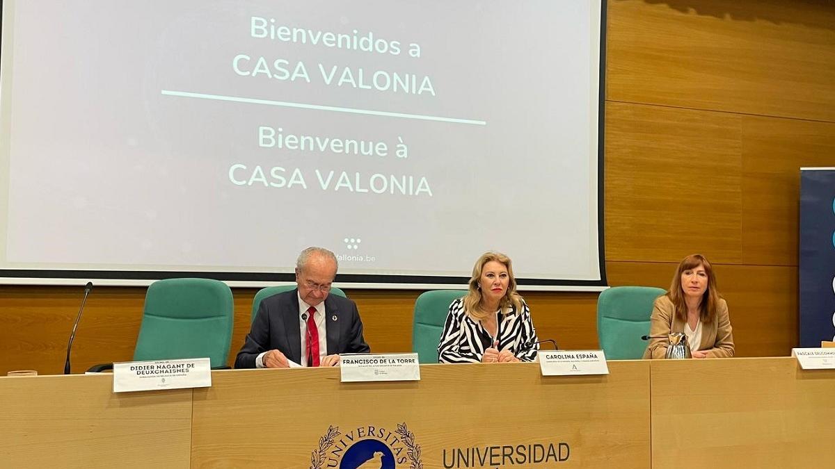 El encuentro empresarial Casa Valonia se ha celebrado en el Rectorado de Málaga.