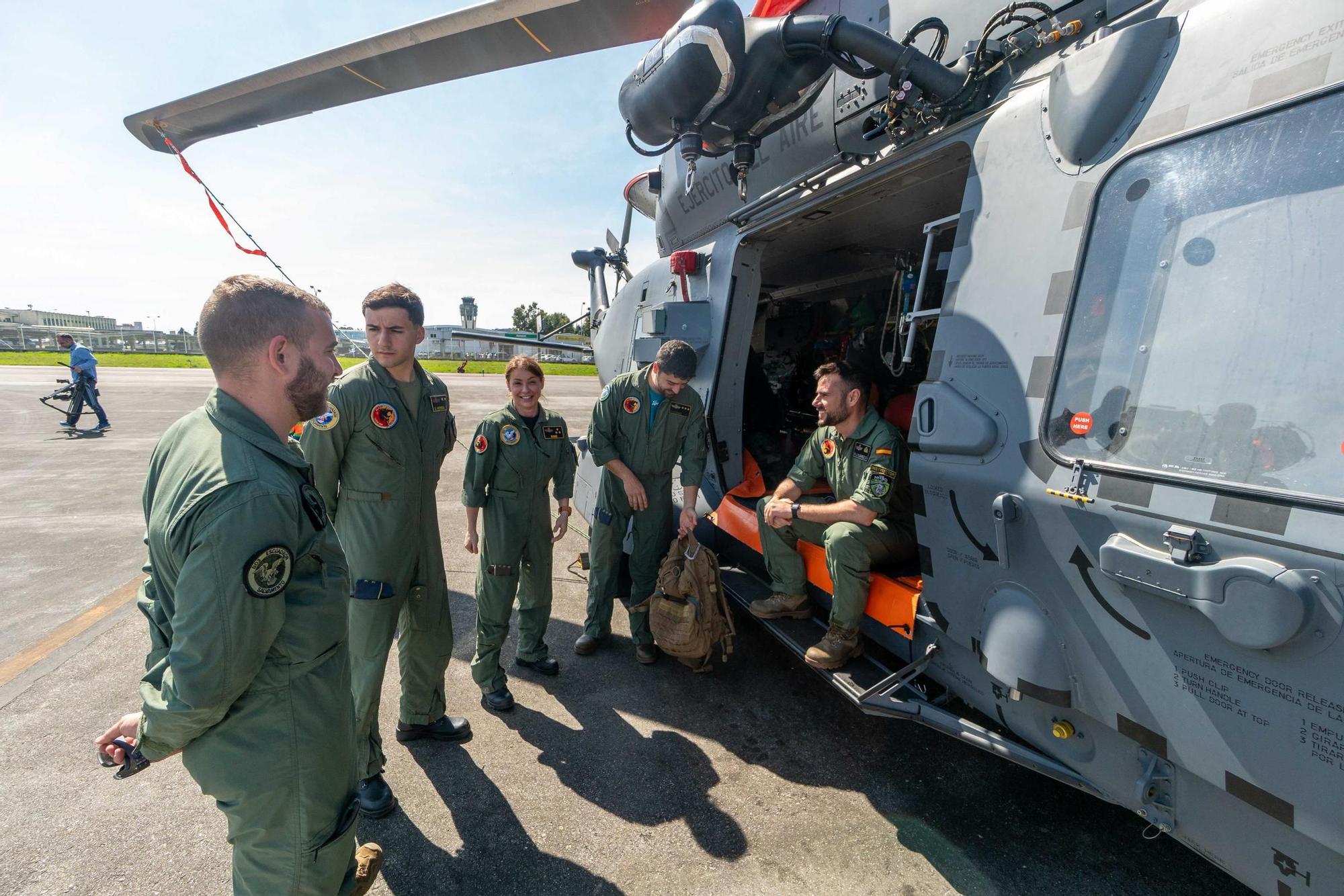 Aeródromo militar de Santiago. Visita a medios aéreos y terrestres en el marco del ejercicio Madrisar Samar 25