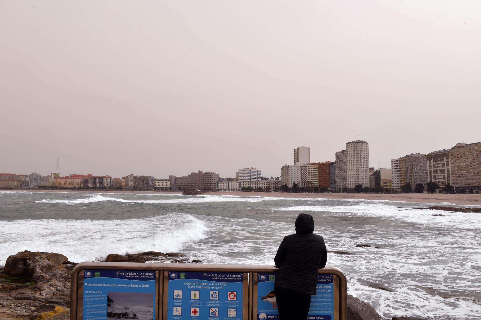 La calima provoca un empeoramiento de la calidad del aire en A Coruña