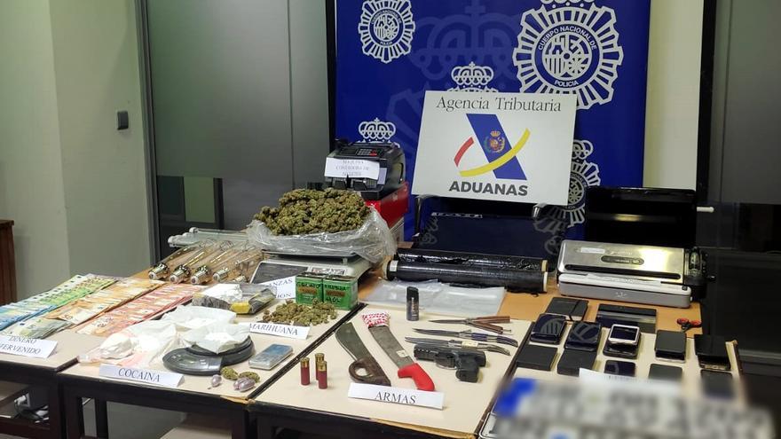 Nueve detenidos en la Vega Baja y Murcia por contrabando de tabaco y tráfico de drogas