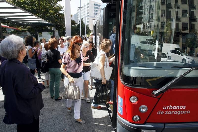 Fotogalería: Comienza la huelga del bus