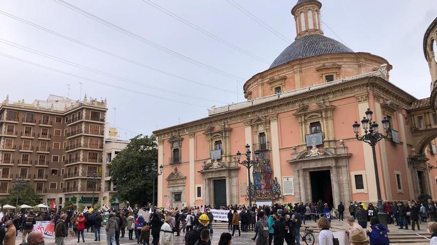 Lo interinos de la Comunitat Valenciana protestan para reclamar soluciones al Gobierno