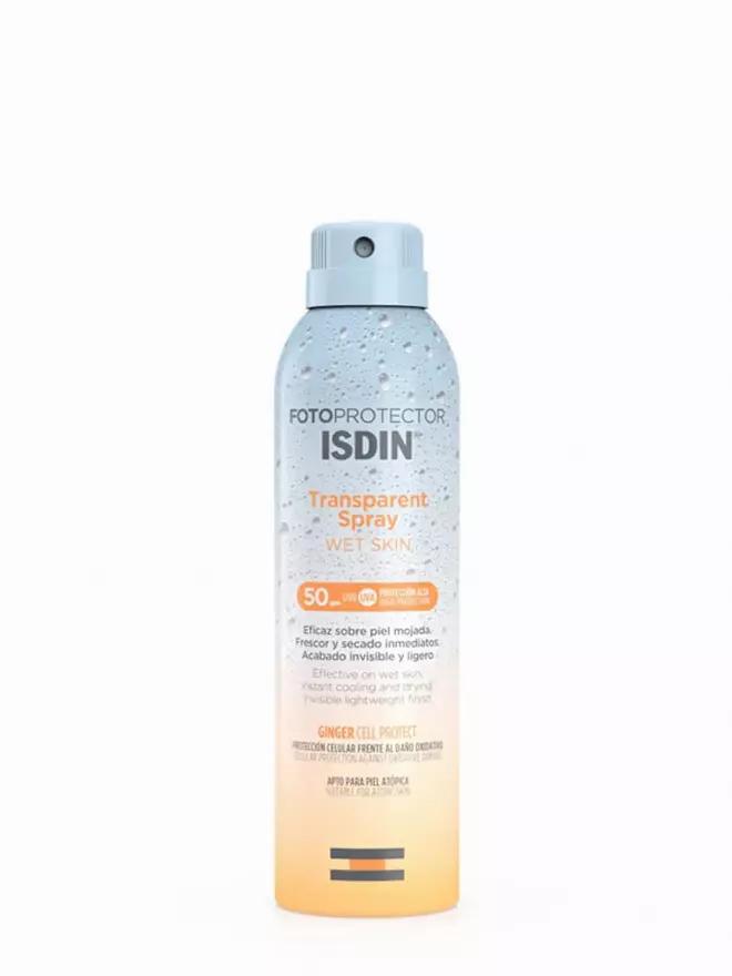 Isdin fotoprotector transparente wet skin spray spf 50 250 ml