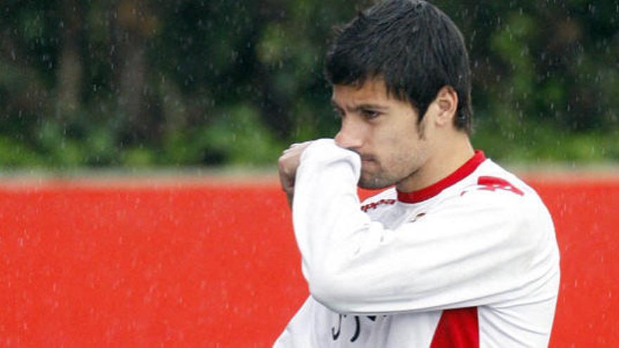 Roberto Canella durante el entrenamiento.