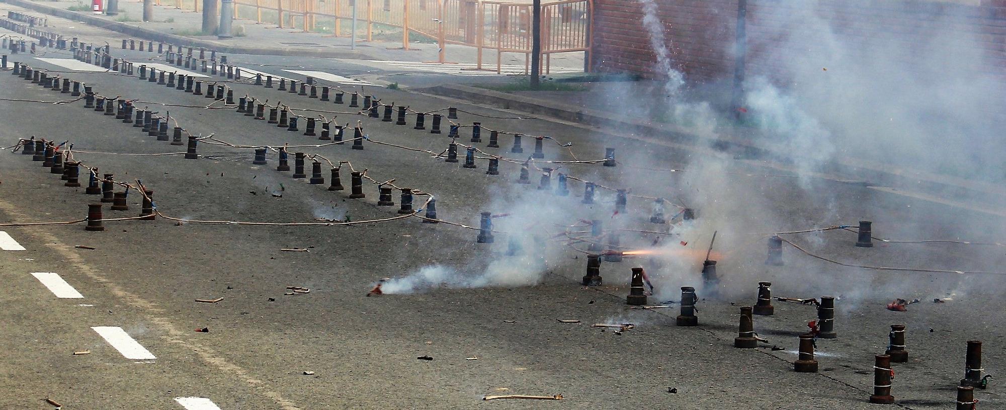 La pólvora del "engraellat" exhibe su potencia en la Festa del Patrimoni