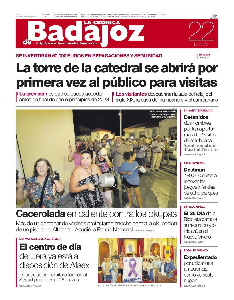 Consulta la portada correspondiente al día 22 de septiembre de 2022