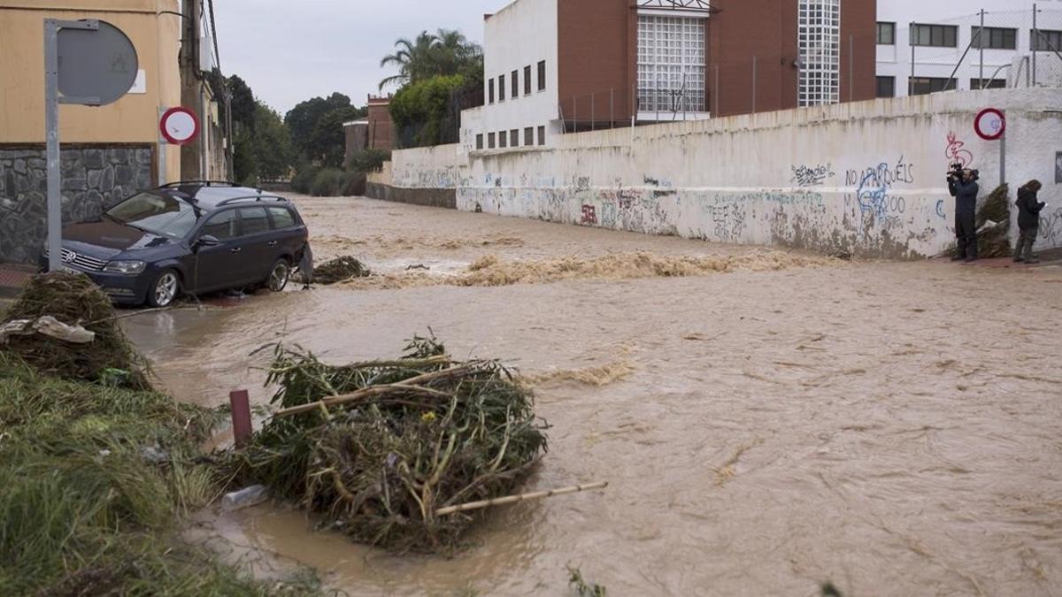 Lluvias intensas en Málaga.