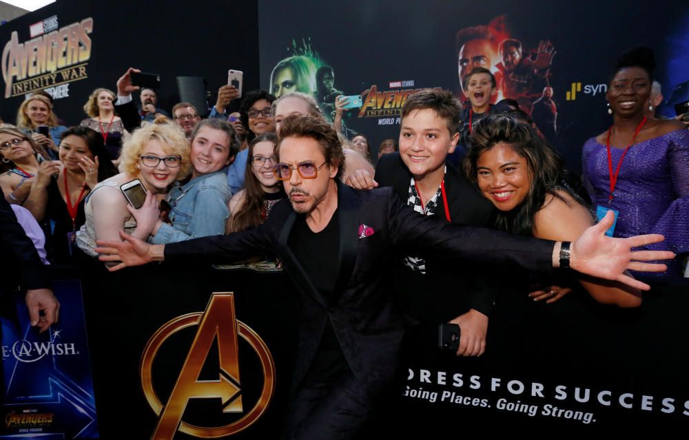 La premier d'«Avengers: Infinity War» reuneix les estrelles de Marvel