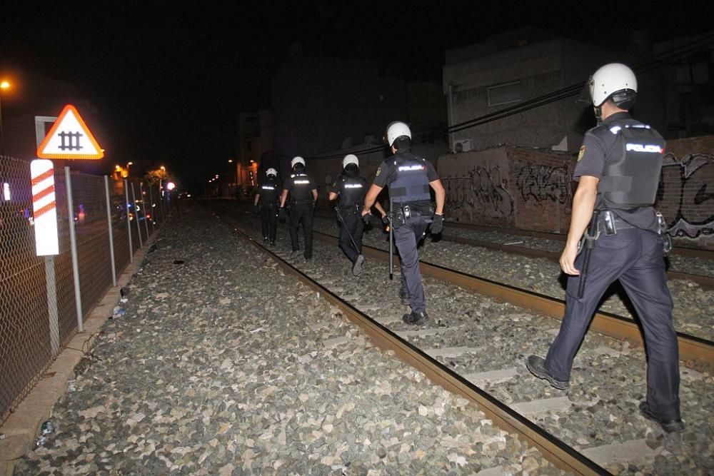 Desalojo en las vías en Barriomar