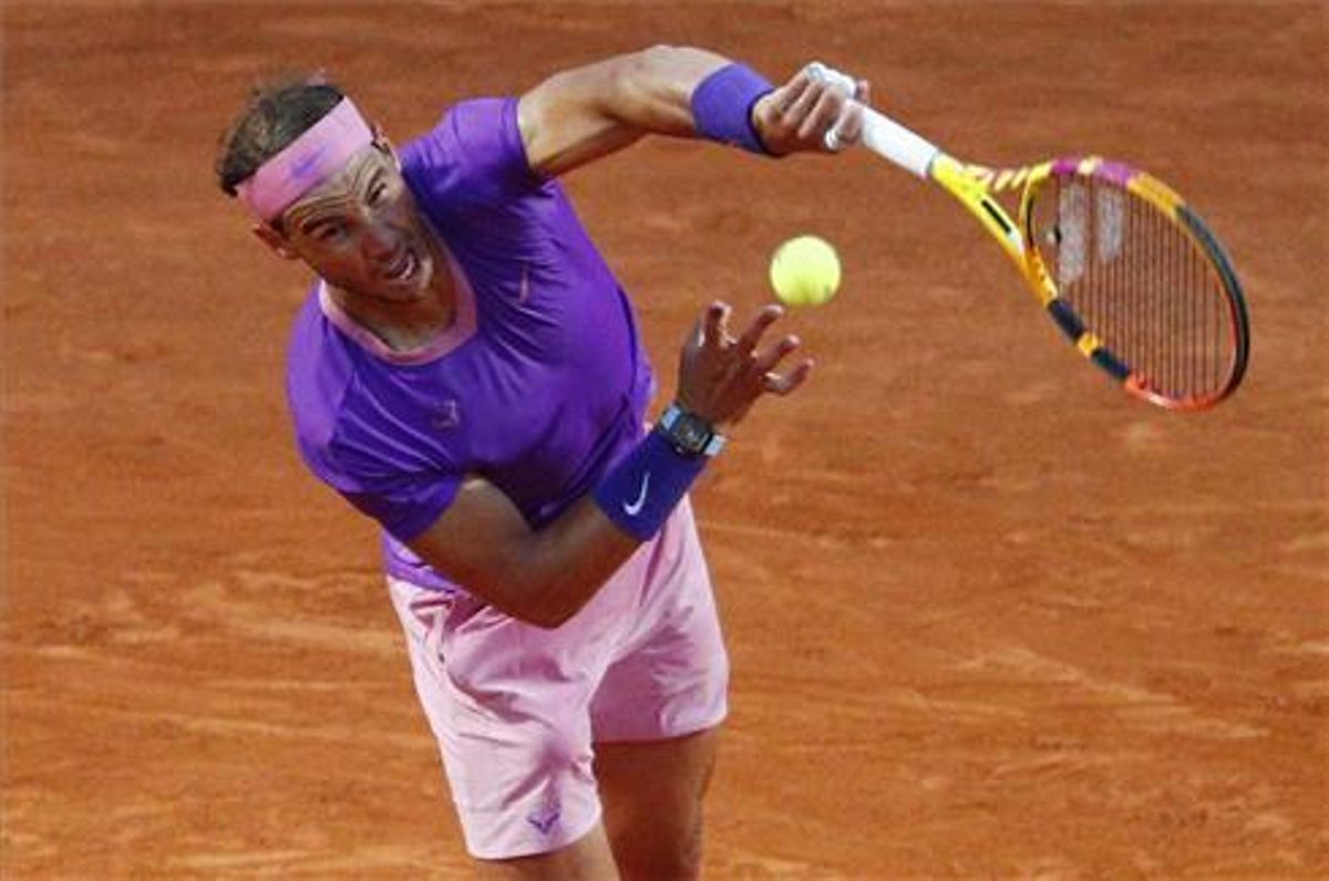 Nadal comença a Roma amb una victòria de nota davant Sinner Nadal comença a Roma amb una victòria de nota davant Sinner