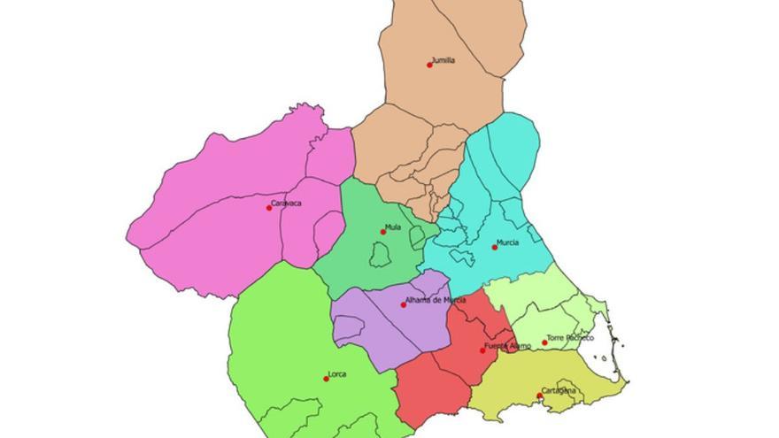 Proponen dividir la Región de Murcia en estas nuevas 8 provincias y toda España aplaude la idea