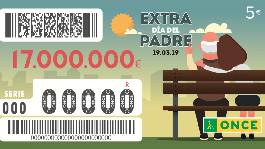 Estos son los premios que repartirá el sorteo extra del Día del Padre de la ONCE