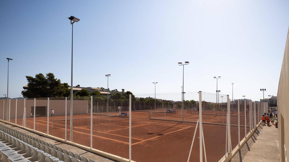 Imagen de las nuevas pistas de tenis de Can Misses