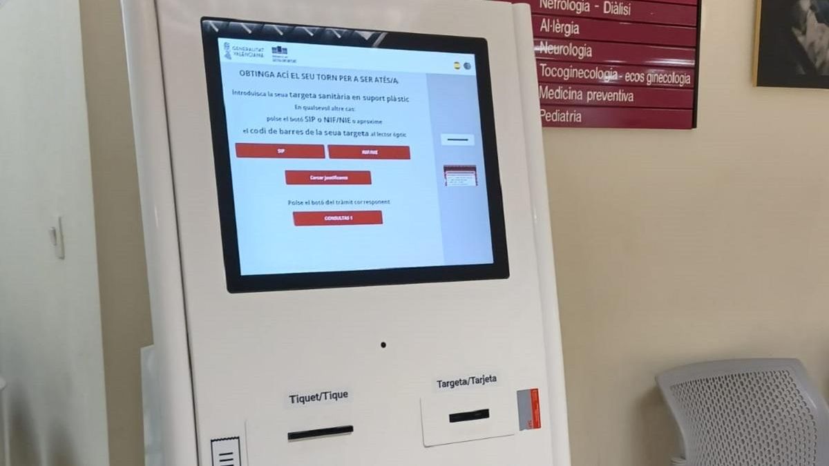 Una de las máquinas instaladas.