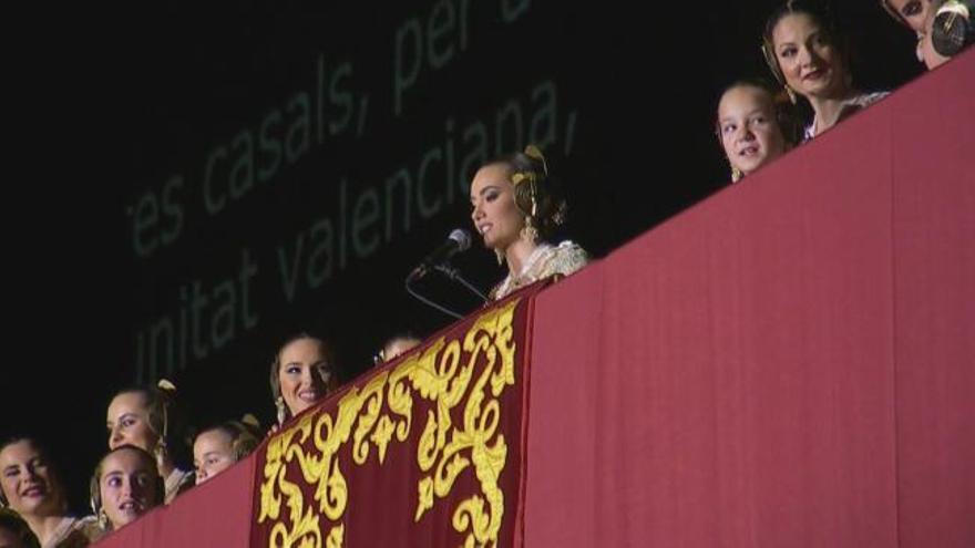 Fallas 2020 | Discurso en la Crida de la fallera mayor de València, Consuelo Llobell