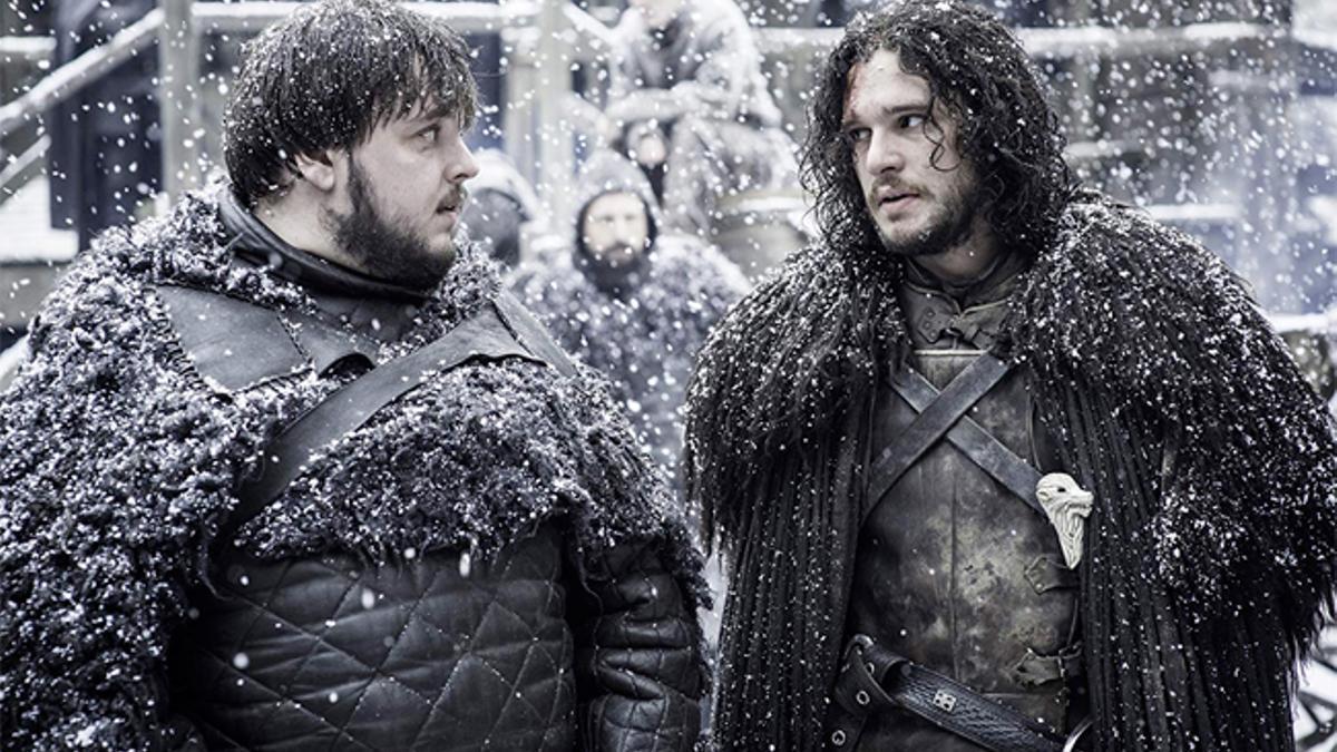 Sam Tarly y Jon Nieve en 'Juego de Tronos'