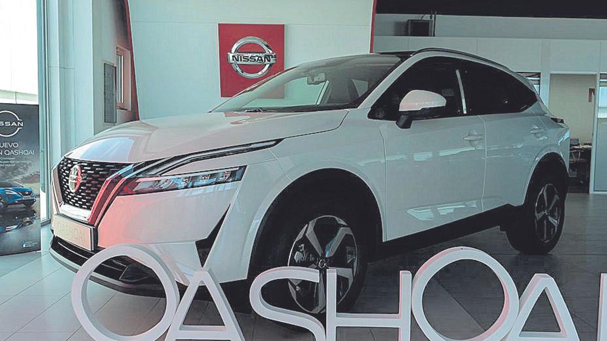 Un Nissan Qashqai, en el concesionario.