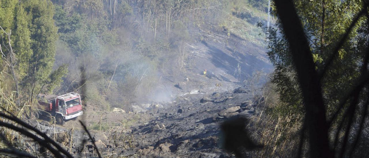 Imagen de incendio en Teo