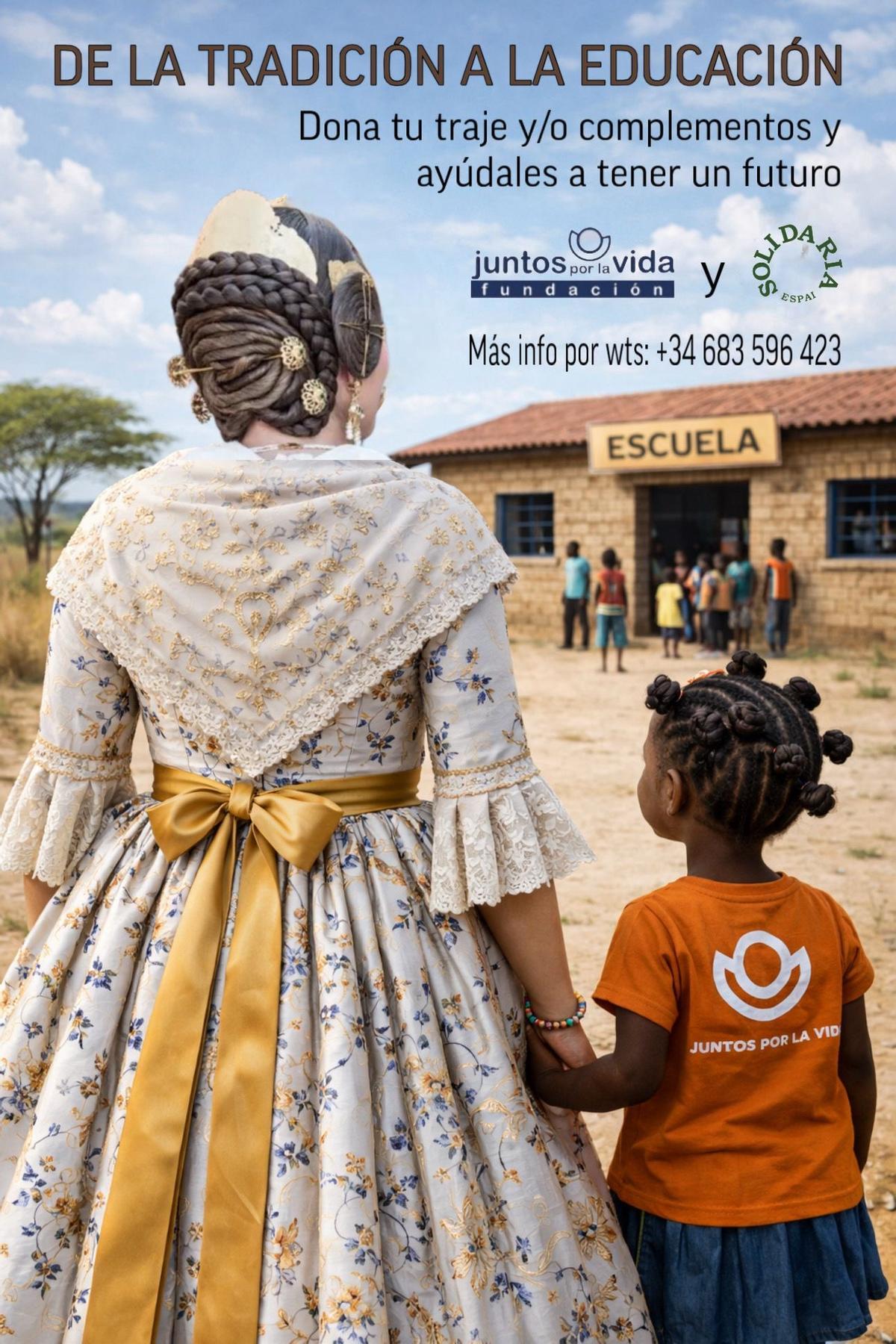 Cartel de la campanya solidària de Juntos por la Vida.