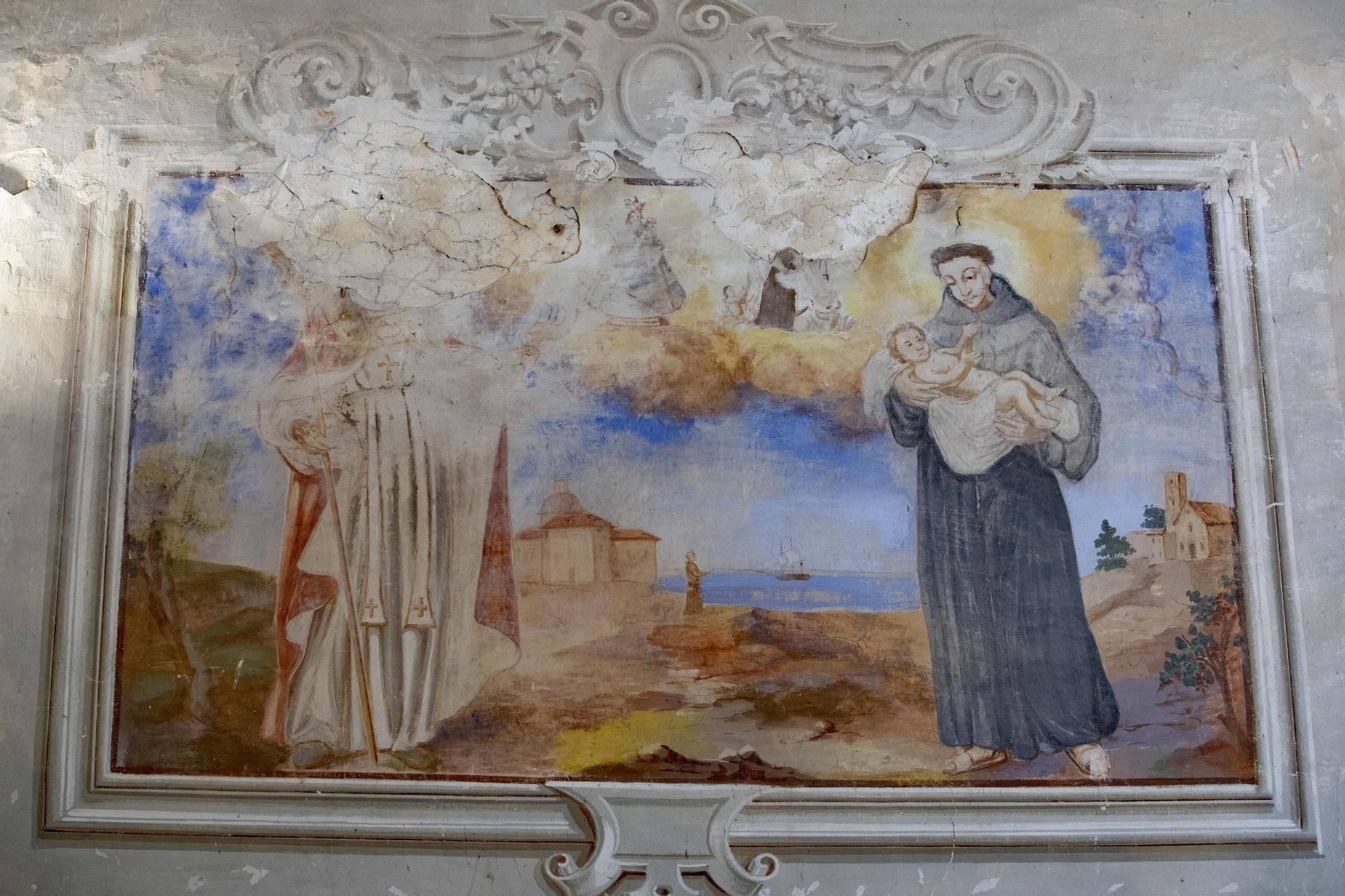 En busca de la financiación para restaurar las pinturas de la ermita de Sant Antonio en Bocairent