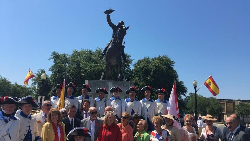 Homenaje a Gálvez en Pensacola, EEUU.