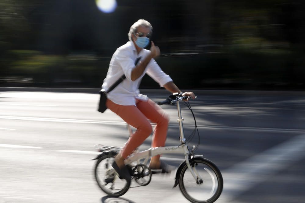 Las imágenes del Día sin Coches 2020 en Málaga