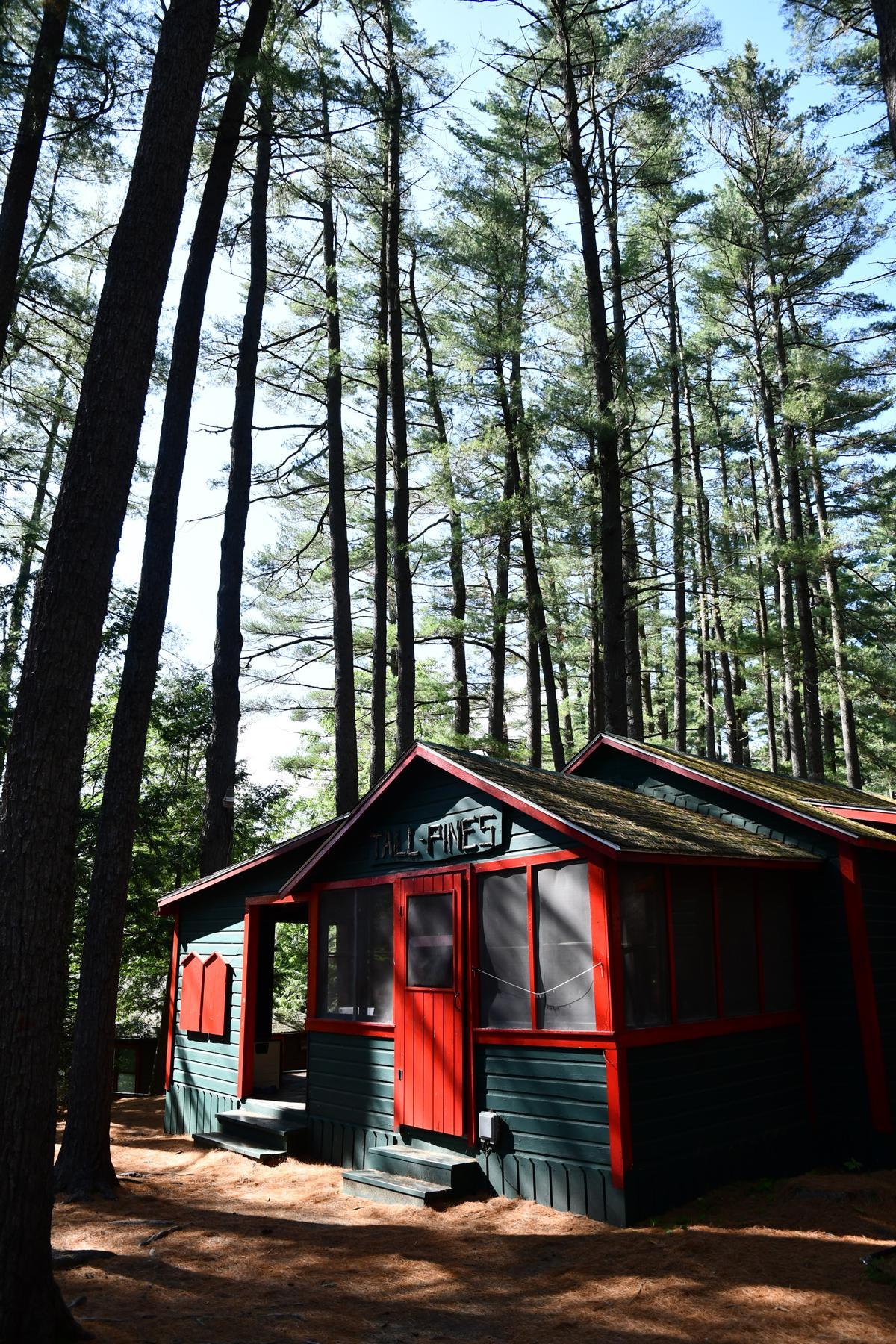 Una cabaña de uno de los campamentos de verano de USA