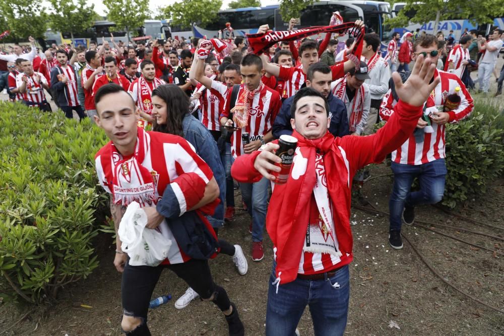 La Mareona en Valladolid para el play off del Sporting