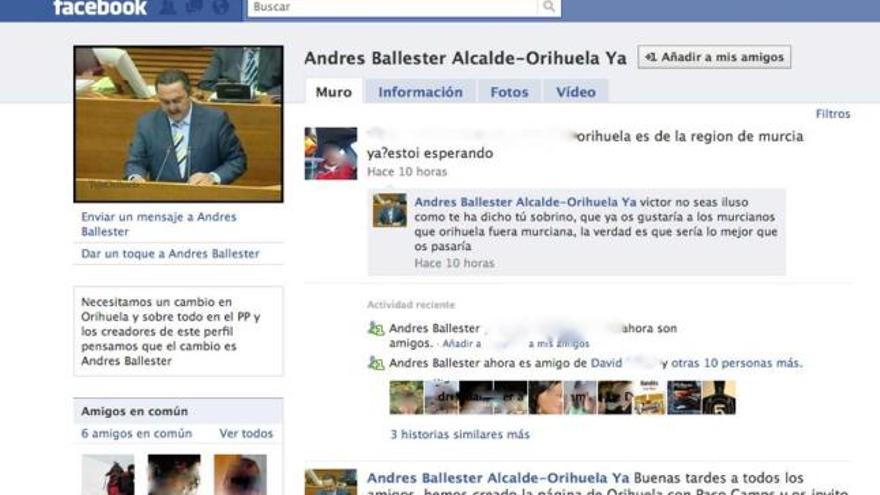 Postulan en internet a Andrés Ballester como alcaldable del PP