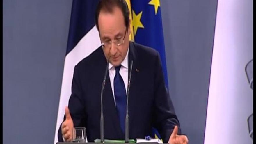 Hollande elude opinar sobre la cuestión de Cataluña