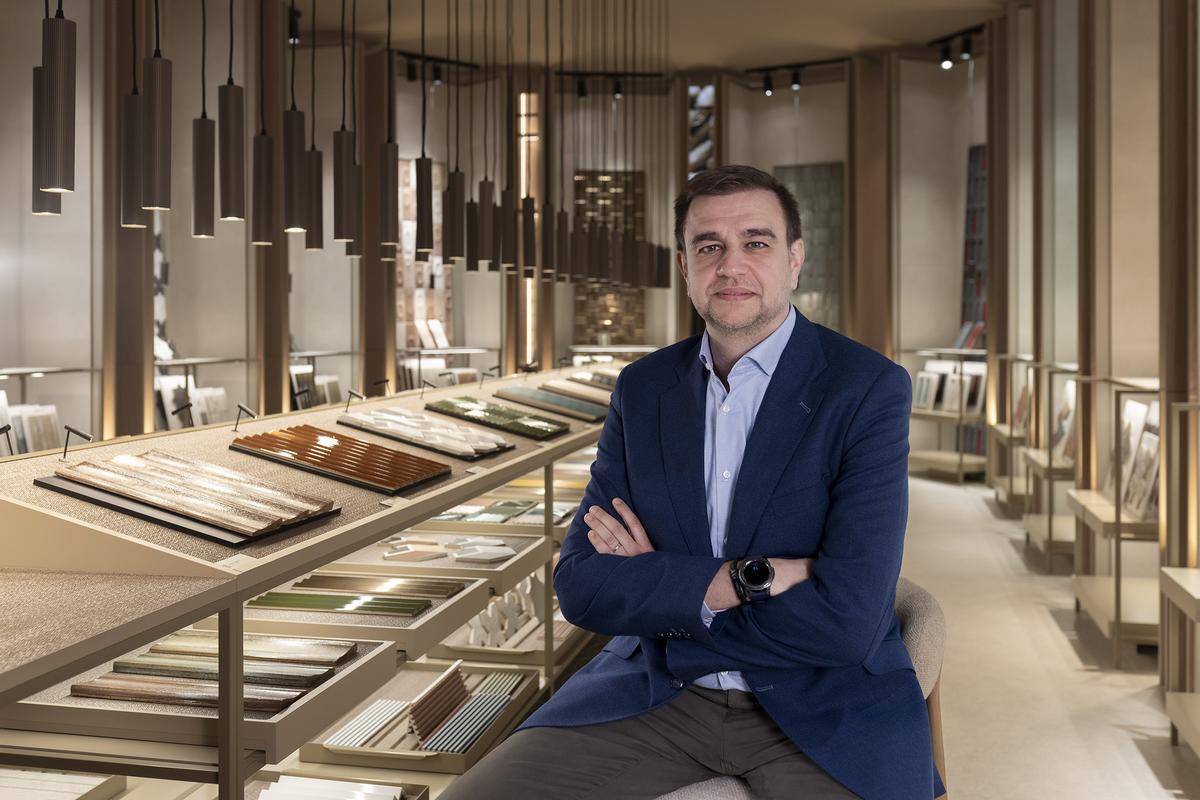 José Cantavella, en el expositor de Natucer, en Onda.