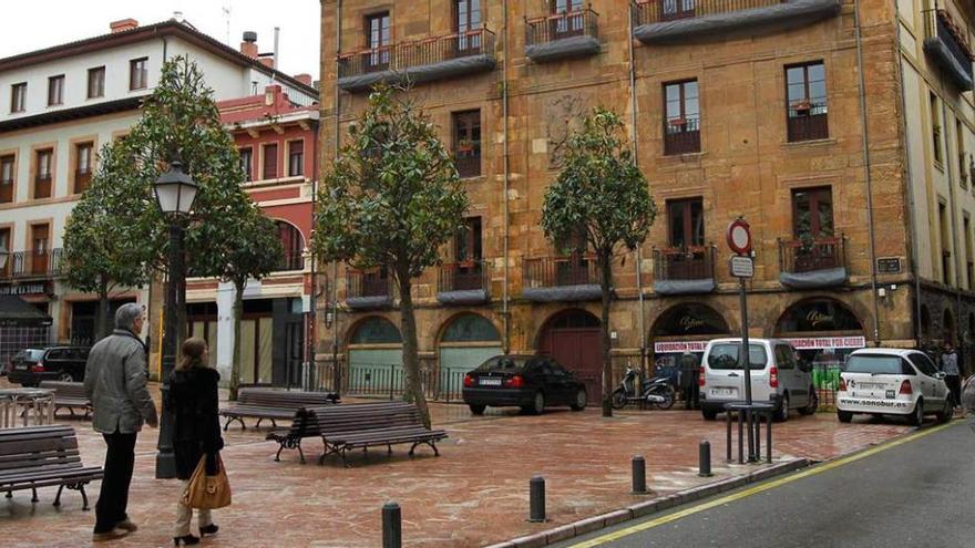 La plaza de Riego, en una imagen de archivo.