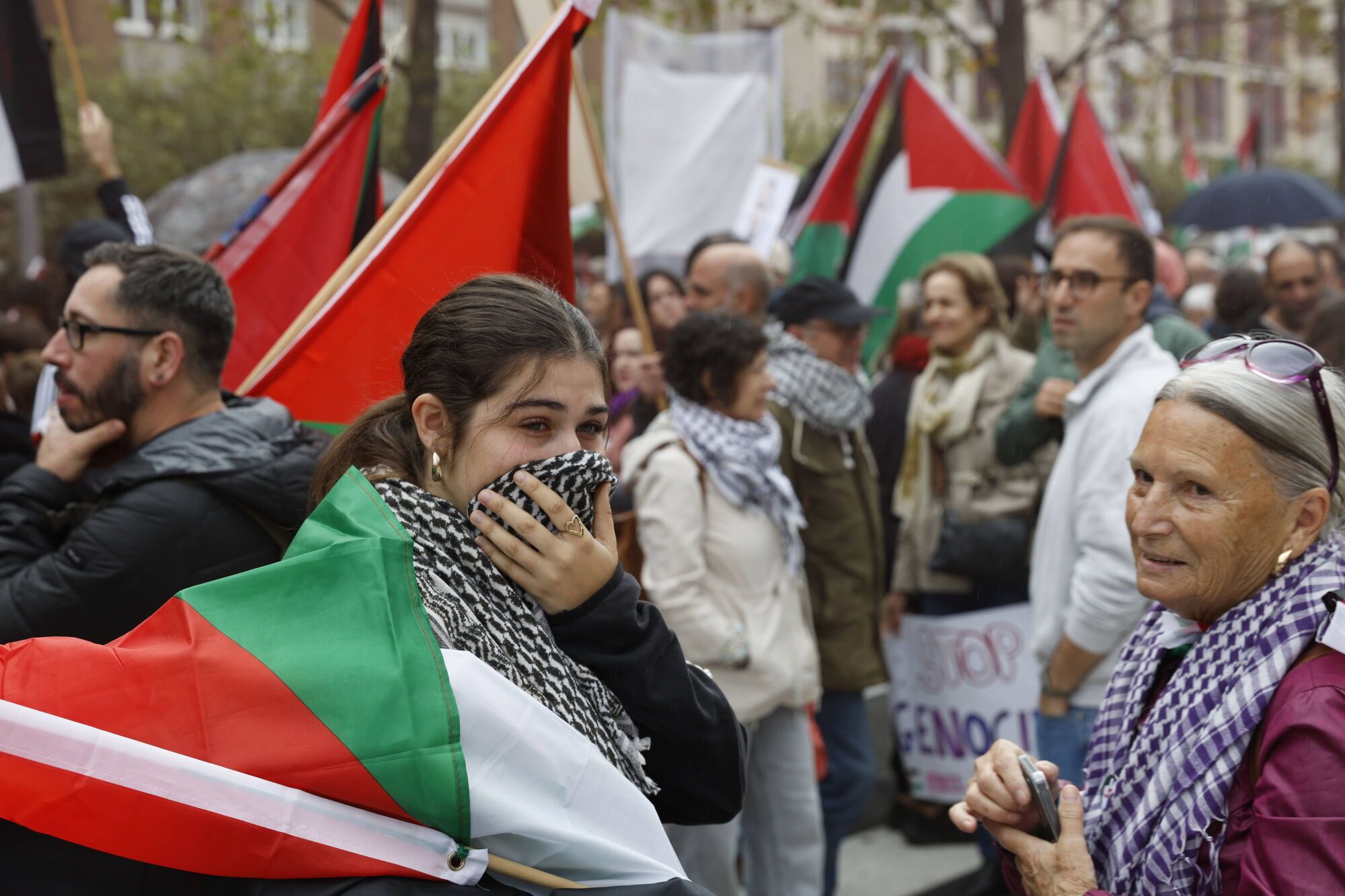 Manifestación a favor de Palestina.