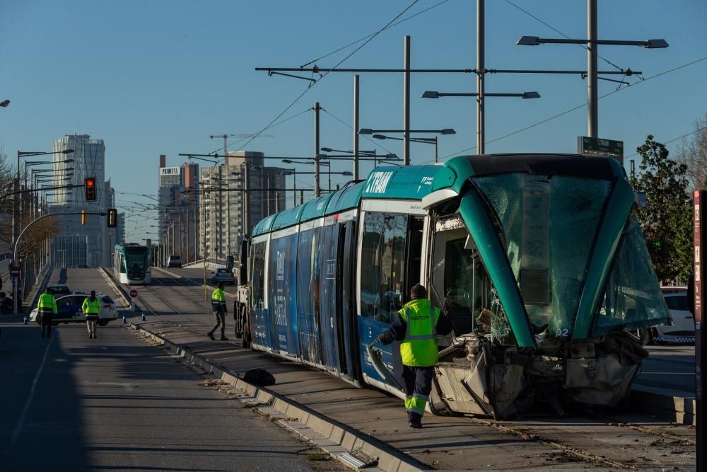 Accident del Trambesòs a Sant Adrià de Besòs