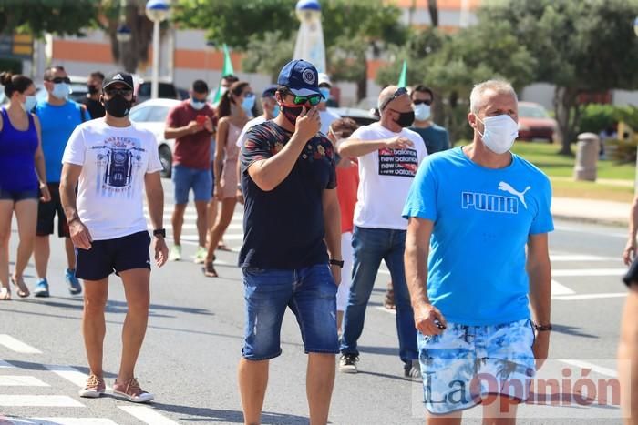 Protesta de policías en La Manga