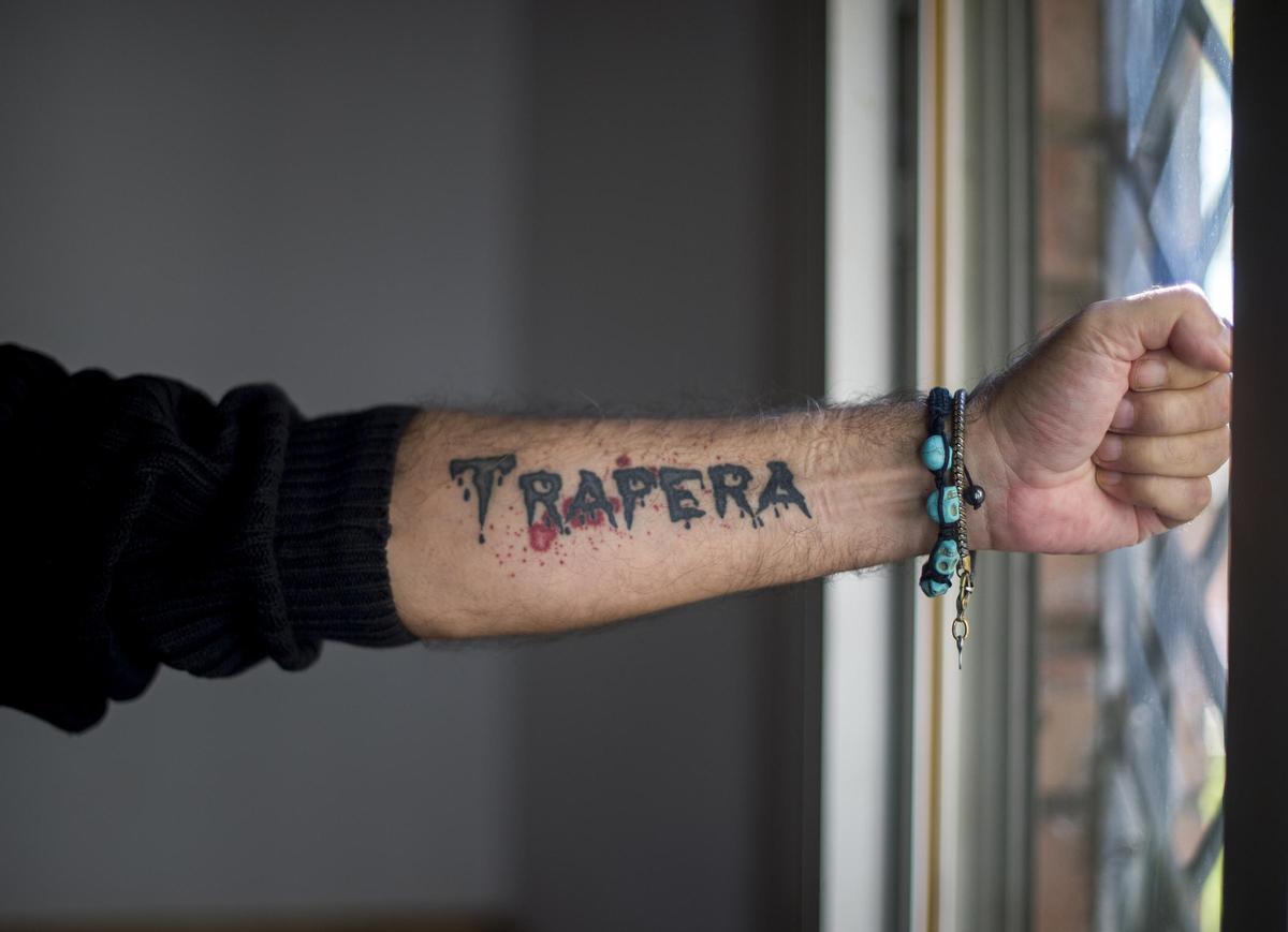 Un antebrazo de Morfi Grei, en 2016 Un antebrazo de Morfi Grei, en 2016