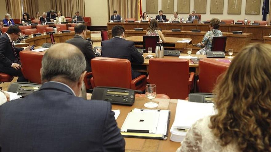 Reunión de la Junta de Portavoces del Congreso previa a la Diputación Permanente.