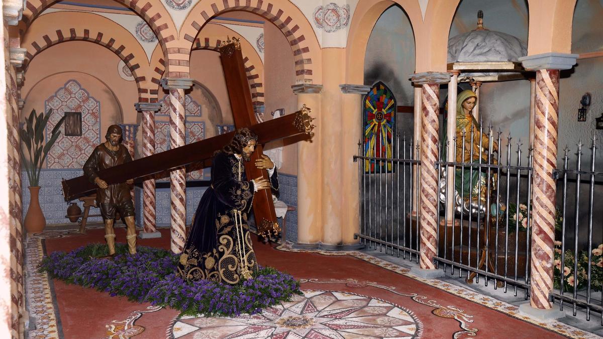 Dosel de Jesús Nazareno y de la Virgen del Sufragio en 2019.