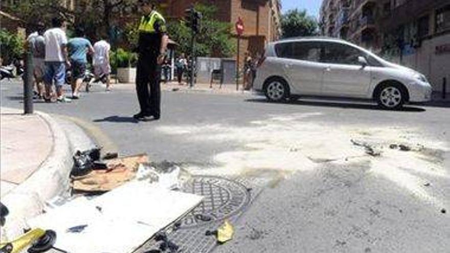 Un motorista, grave tras un choque frontal en Castellón